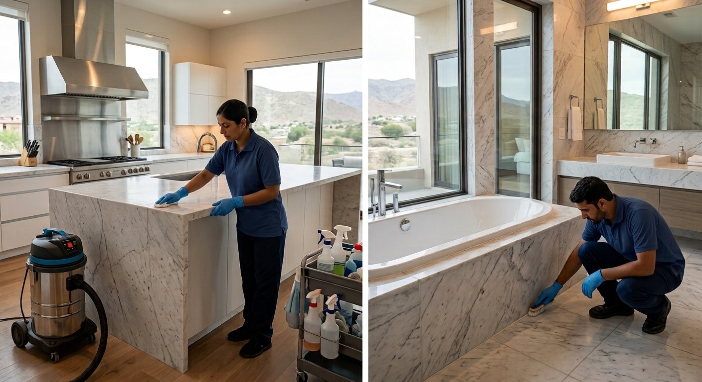 How to Deep Clean a Villa Kitchen and Bathroom